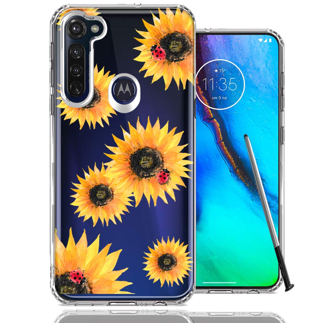 Motorola Moto G Stylus Case - Floral Ladybug Design for Protection & Style