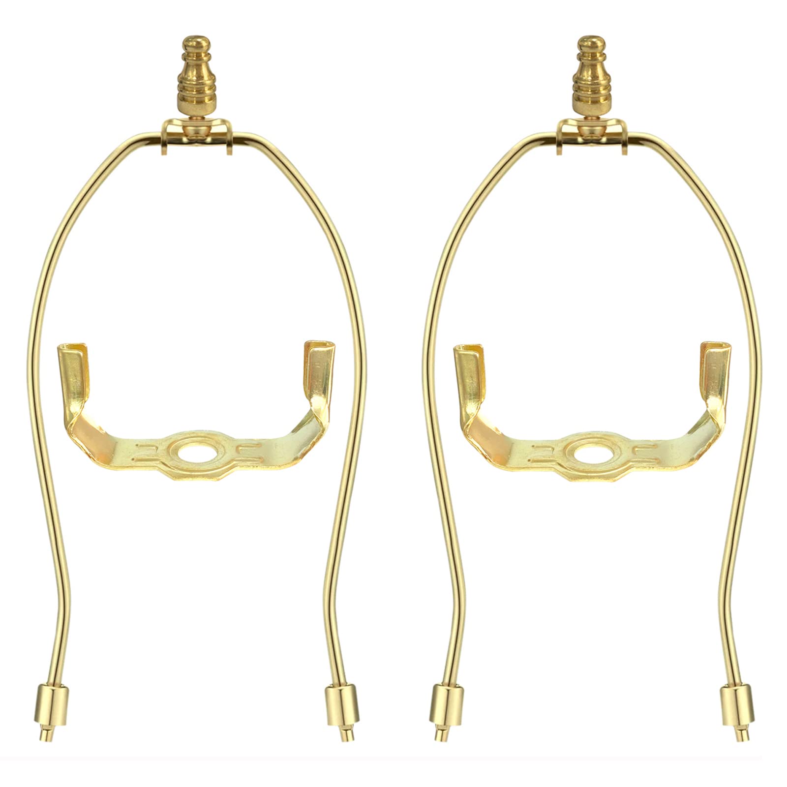 Heavy Duty Detachable Lamp Shade Harp Holder for Table & Floor Lamps - 2 Pack with 3/8