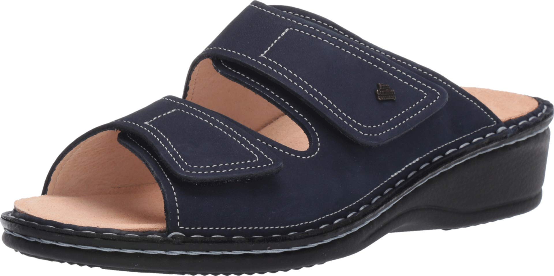 Finn Comfort Women's Jamaika Comfortable Sandals - Premium Leather Arch Support Shoes for Walking & Travel - Perfect for Beach, Vacation & Everyday Wear