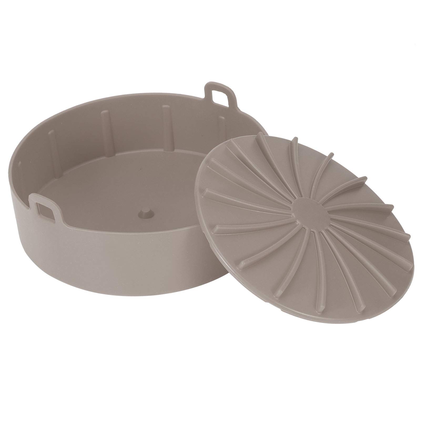 Universal Silicone Air Fryer Basket - Non-Stick, Easy to Clean, Fits Most Air Fryers - Perfect for Cooking Chicken Wings, French Fries, and Healthy Snacks - Essential Kitchen Accessory for Hassle-Free Air Frying