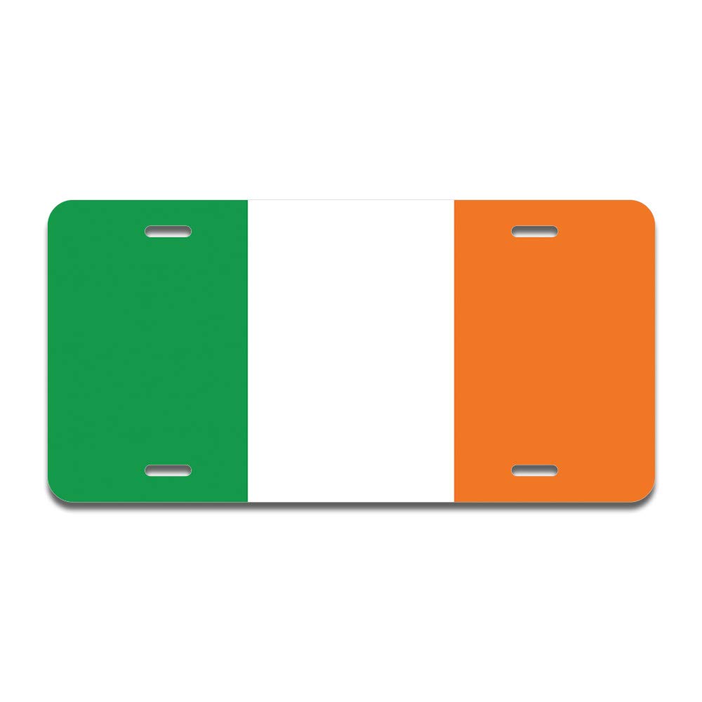 SignMission Irish Flag Aluminum License Plate 12