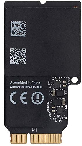 Original WiFi Card for macOS - BCM94360CD with Native Handoff & Continuity Support, Dual Band 2.4GHz/5GHz 802.11ac, Bluetooth 4.0, 450Mbps - Compatible with Mac OS & Windows - Perfect for Seamless Wireless Connectivity in Home Office & Gaming Setups
