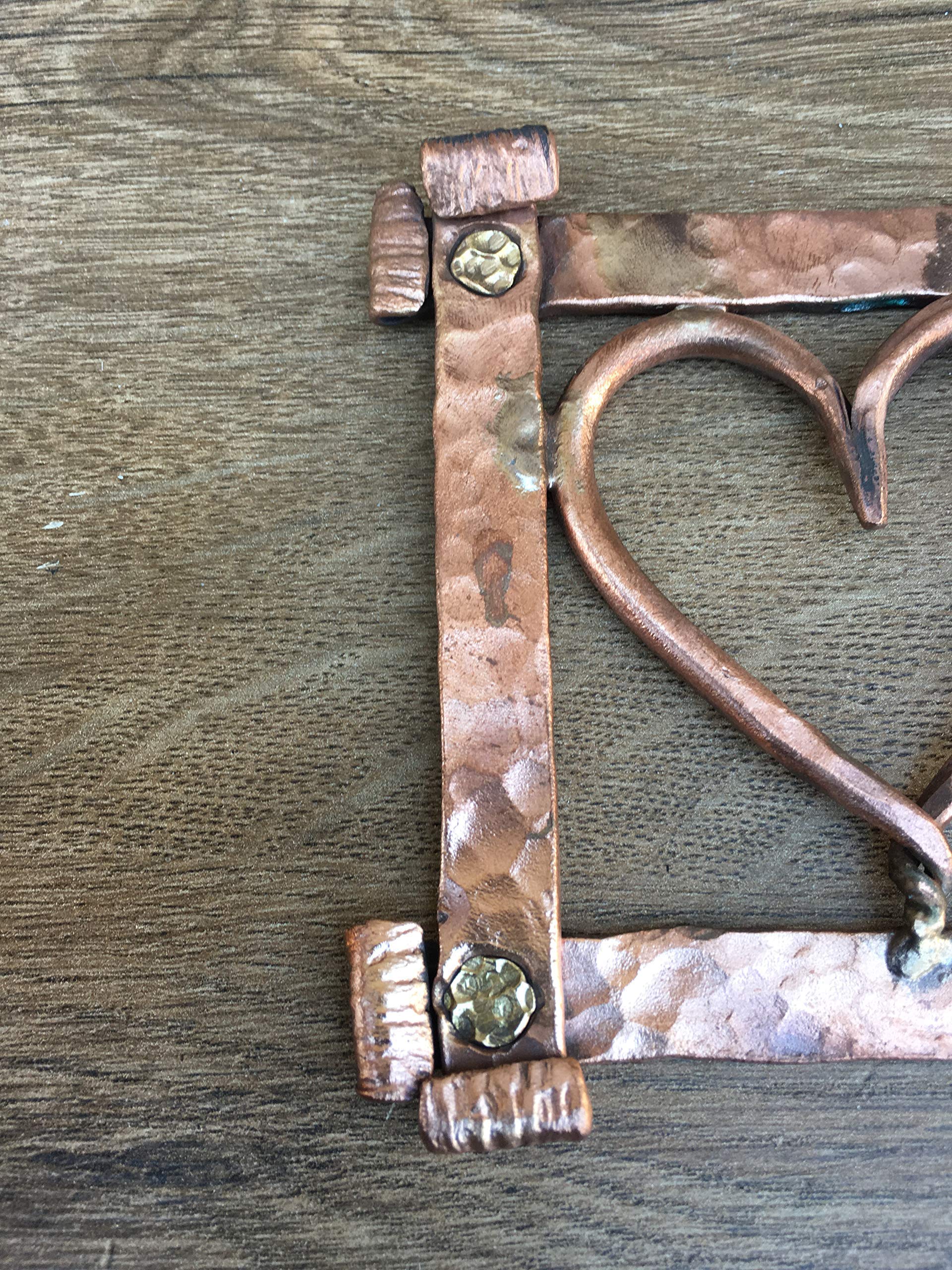Handmade Copper Heart Frame - Romantic 7th Anniversary Gift for Him, Unique Copper Decor for Home & Office - Perfect for Weddings, Anniversaries & Special Occasions