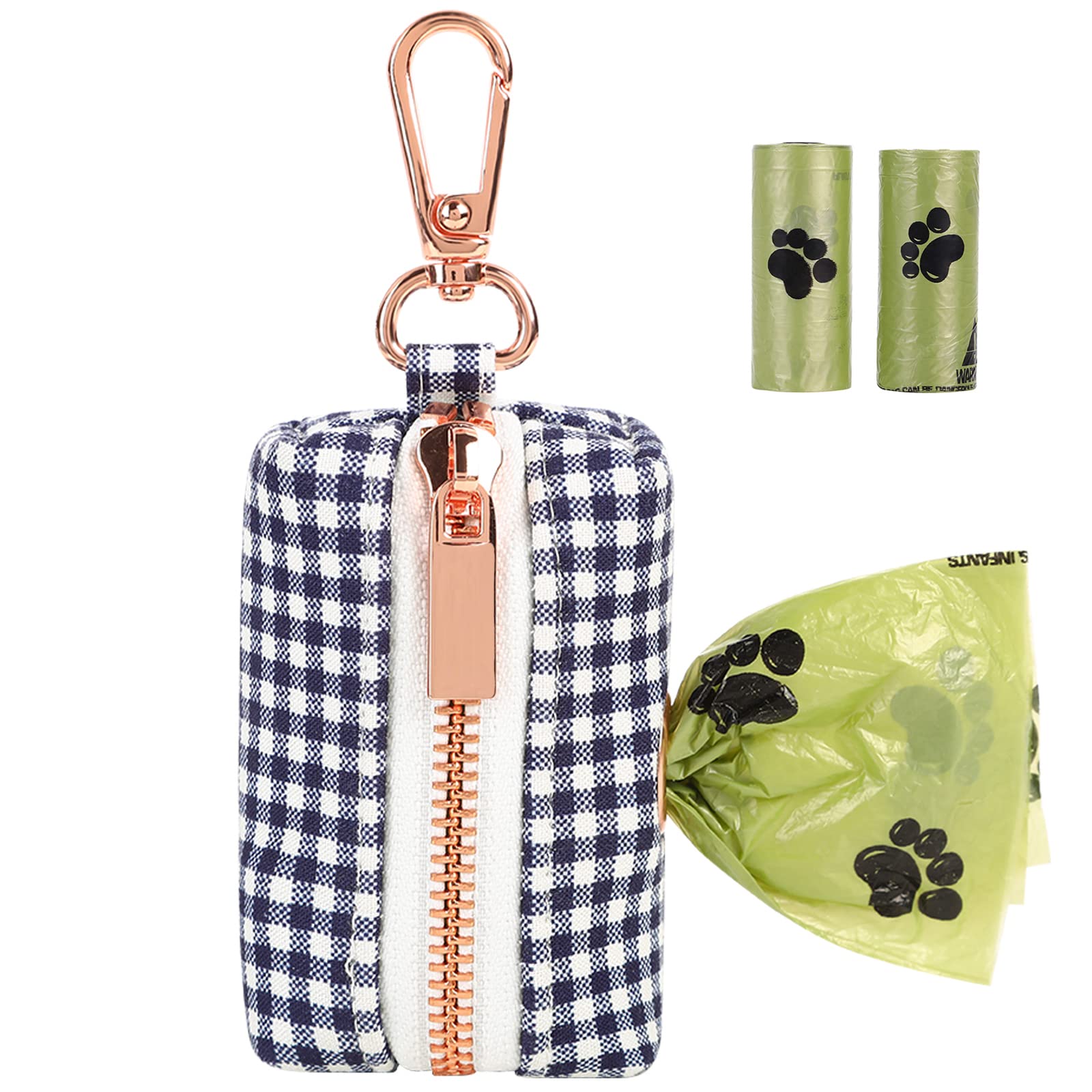 ARING PET Dog Waste Bag Dispenser - Portable Washable Flamingo Design Poop Bag Holder with Metal Zipper, Attaches to Any Dog Leash | Perfect for Walking, Hiking, Park Visits & Outdoor Adventures with Your Pet