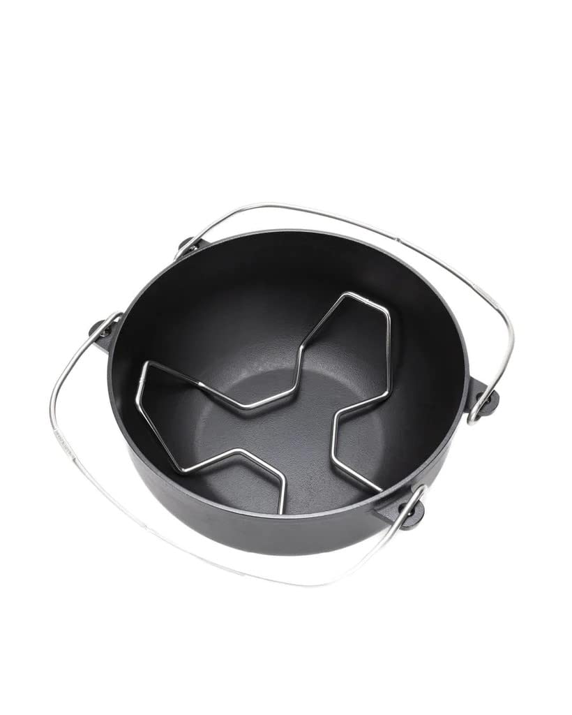 Snow Peak 26cm Cast Iron Charcoal Grill Stand - Durable Outdoor Cooking for Camping, Backyard BBQs & Picnics