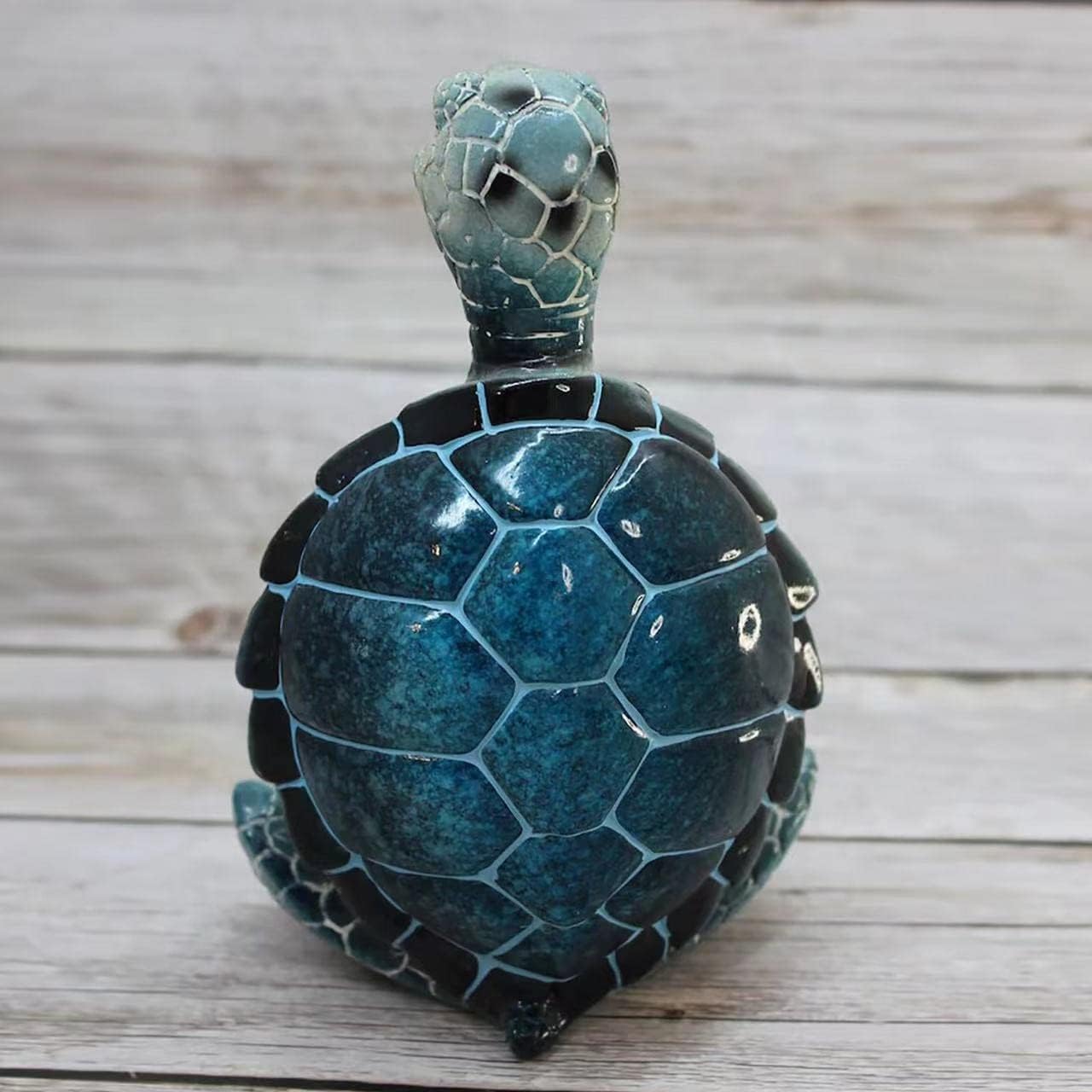 Sea Turtle Yoga & Meditation Resin Figurine - Handcrafted Coastal Zen Decor for Home & Office, Beach Theme Gift for Women, Mom, Grandma - Perfect for Yoga Studios, Meditation Spaces & Ocean-Themed Home Decor