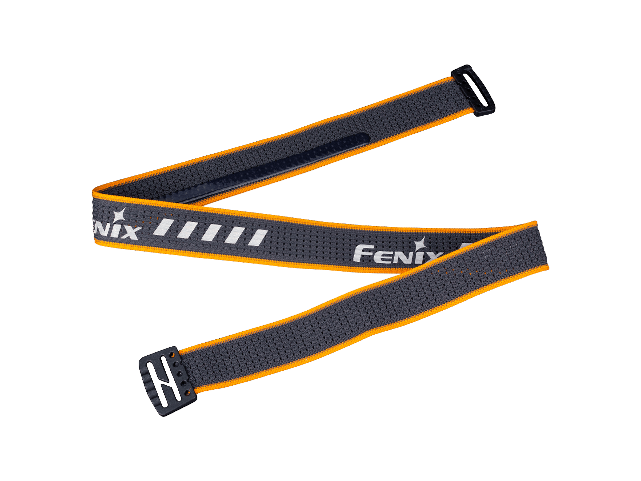 Fenix AFH 03 Grey and Orange Headband - Adjustable Running Headband for Men & Women - Sweat Absorbent Sports Headband for Workout, Cycling, Hiking & Outdoor Activities