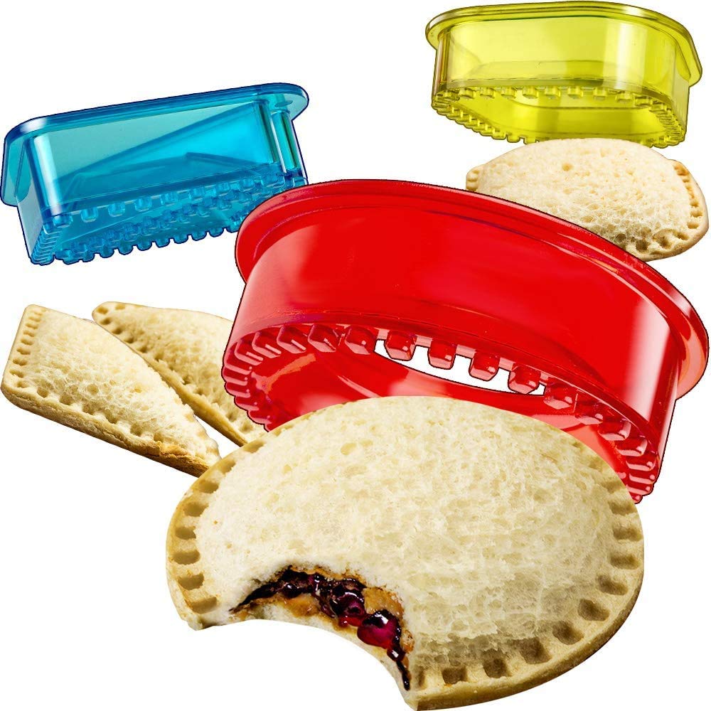 YWMXDZ Sandwich Cutter and Sealer - 3-in-1 Decruster Sandwich Maker for Kids, Fun Lunch Box Bento Accessories with Multiple Shapes - Perfect for School Lunches, Picnics and Party Snacks
