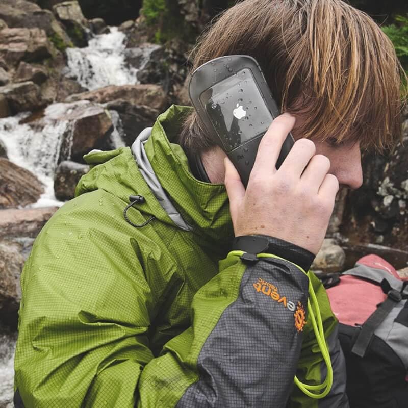 Aquapac Classic Mini Waterproof Phone Case - Grey | IPX8 Certified, Universal Fit for iPhone & Android | Perfect for Swimming, Kayaking & Outdoor Adventures