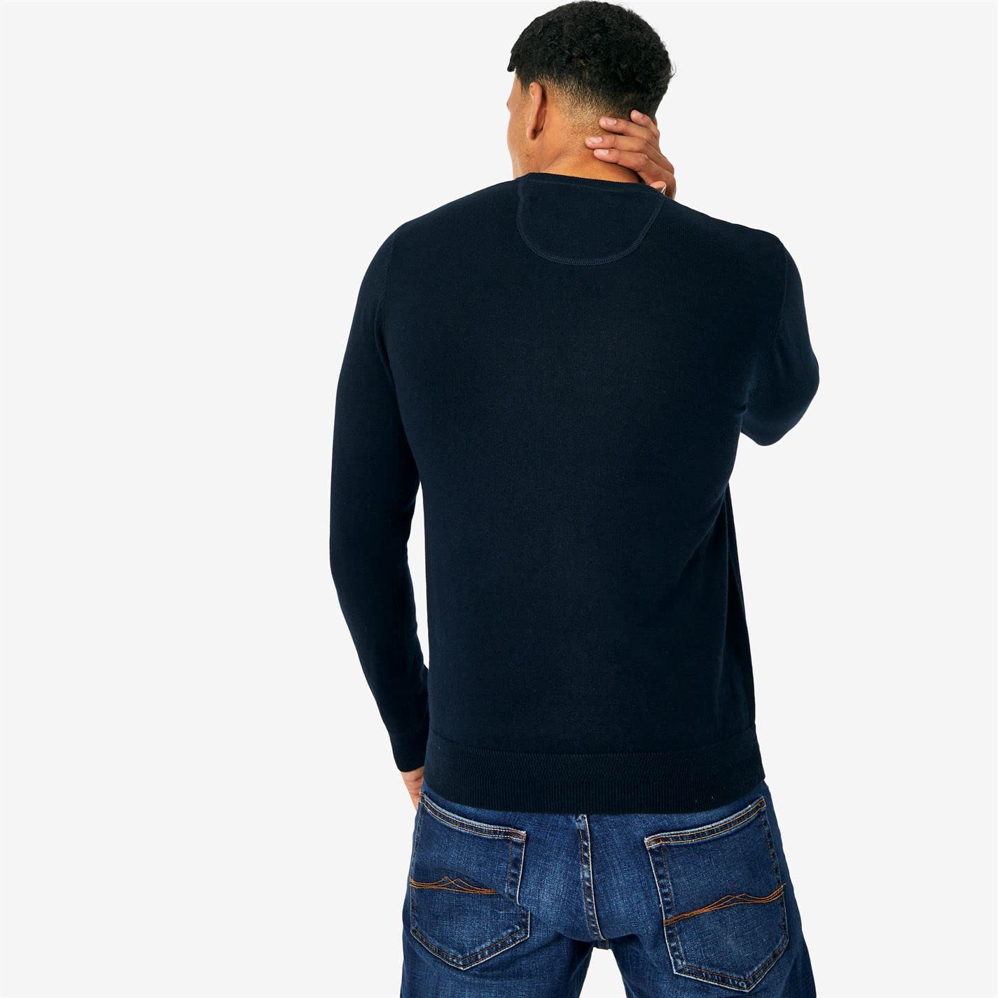 Jack Wills Seabourne Men's Logo Crewneck Sweater - Casual Pullover for Everyday Wear, Office & Weekend Outfits