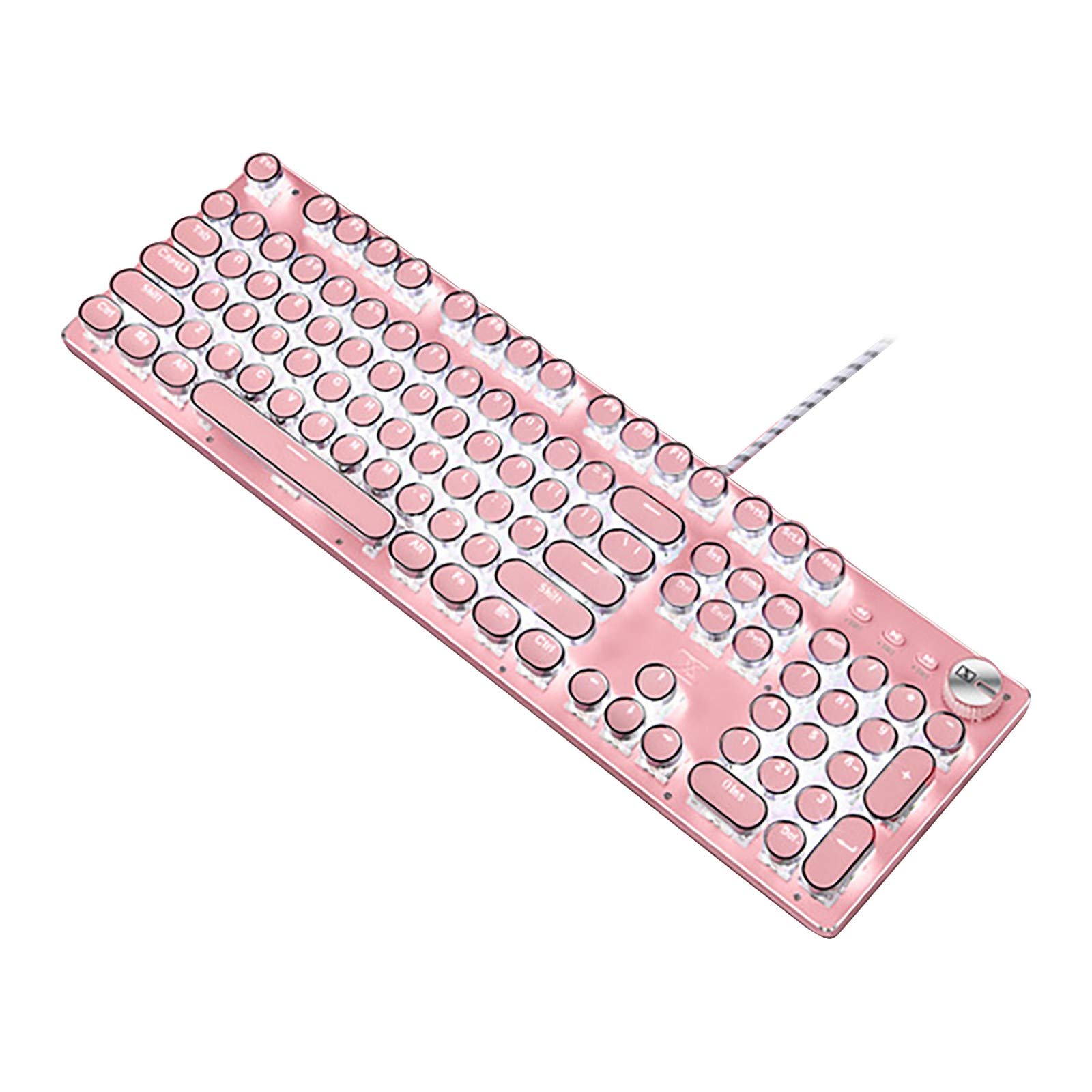 Amikadom RGB Backlit Wired Mechanical Gaming Keyboard - BT2 | Fast Response, Anti-Ghosting | Perfect for PC Gaming, Office Work & Typing