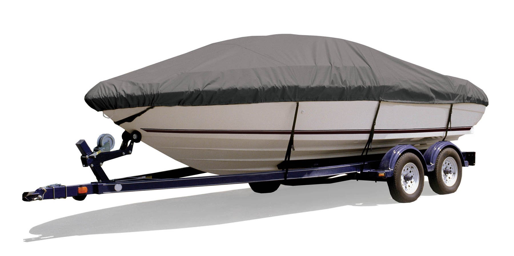 V-Hull Style Cuddy Cabin Boat Cover - Heavy Duty Waterproof Outboard Engine Protection - Perfect for Marine Storage & Winter Boat Covering