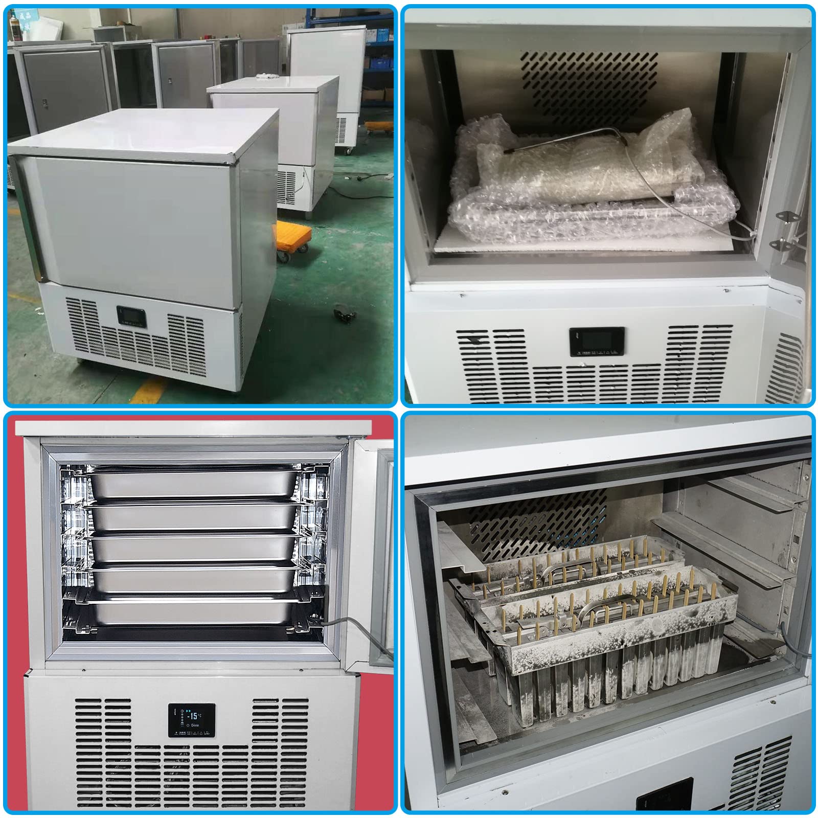 Kolice Commercial 5-Tray Blast Chiller & Freezer -40°F, Deep Freezer for Pastry, Ice Cream, Chicken, Fish & Dessert | Perfect for Bakeries, Restaurants & Catering Businesses