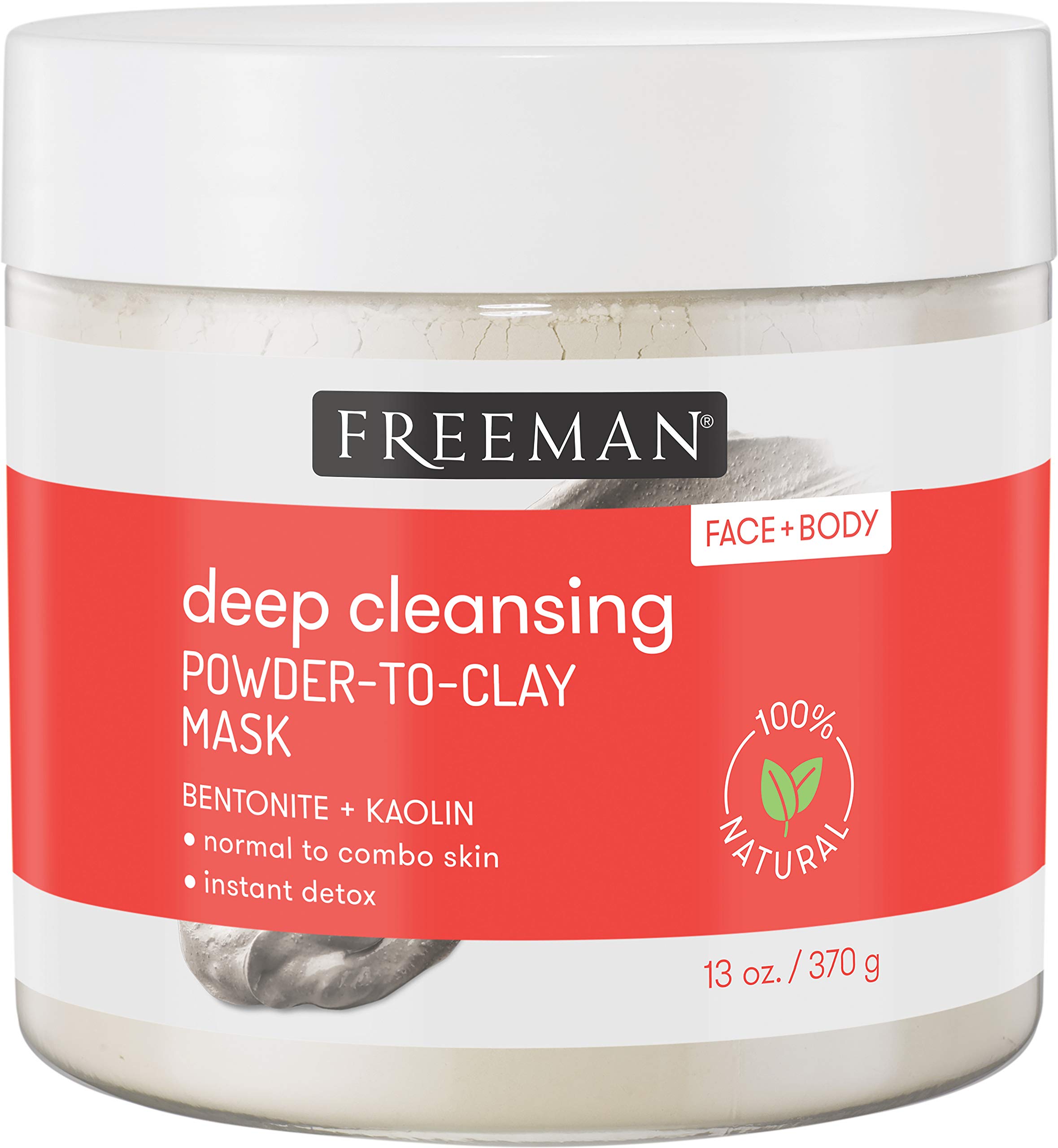 Deep Cleansing Powder-To-Clay Beauty Mask for Acne & Blackheads - Detoxifying Facial Mask for Oily & Combination Skin - Perfect for Spa Night & Self-Care Routine