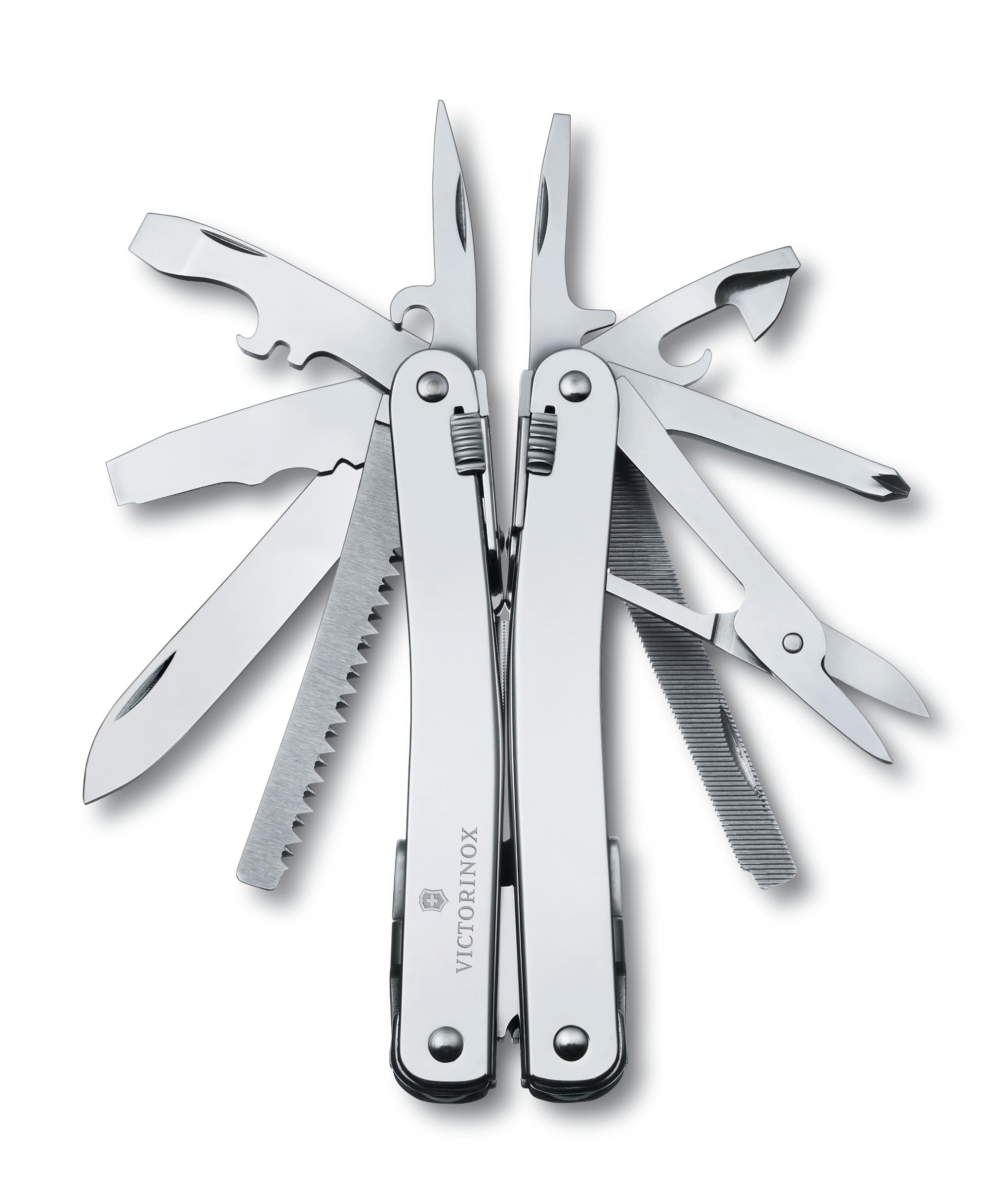 Victorinox Swiss Tool Spirit X Swiss Army Knife - 24-in-1 Multitool with Large Blade, Pliers & Wire Cutter | Premium Swiss-Made Survival Gear for Camping, Hiking & Outdoor Adventures (Includes Nylon Pouch)