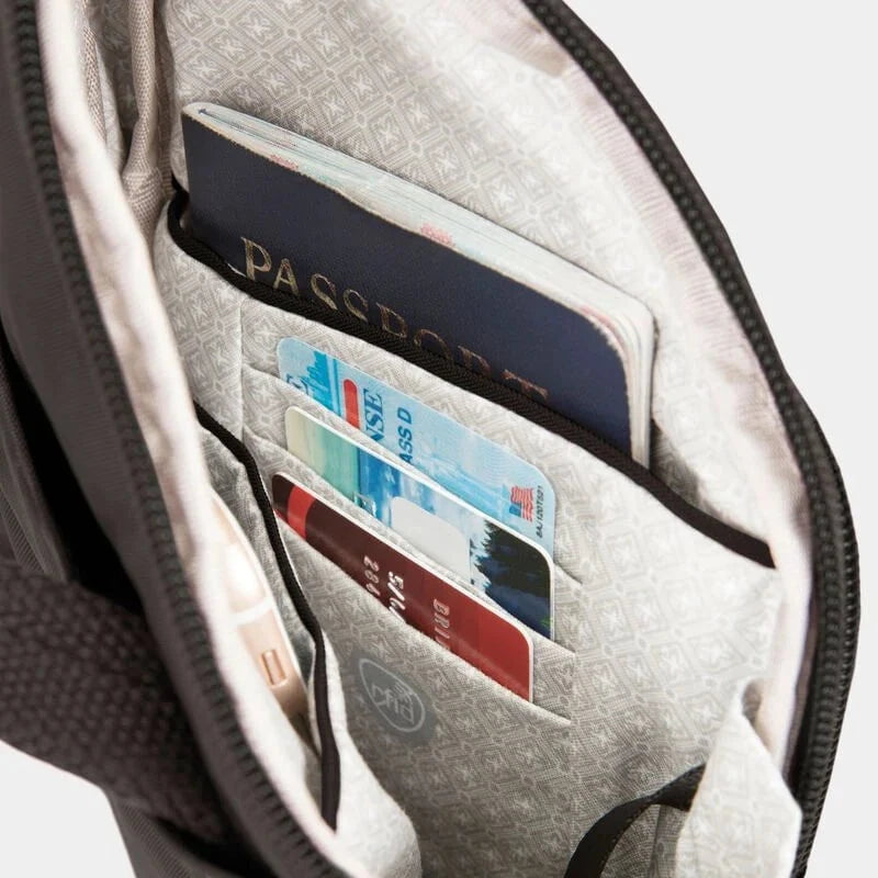 Travelon Anti-Theft Essentials Mini Asymmetric Crossbody Bag - Secure & Stylish Purse for Women - Perfect for Travel, Commuting & Everyday Use