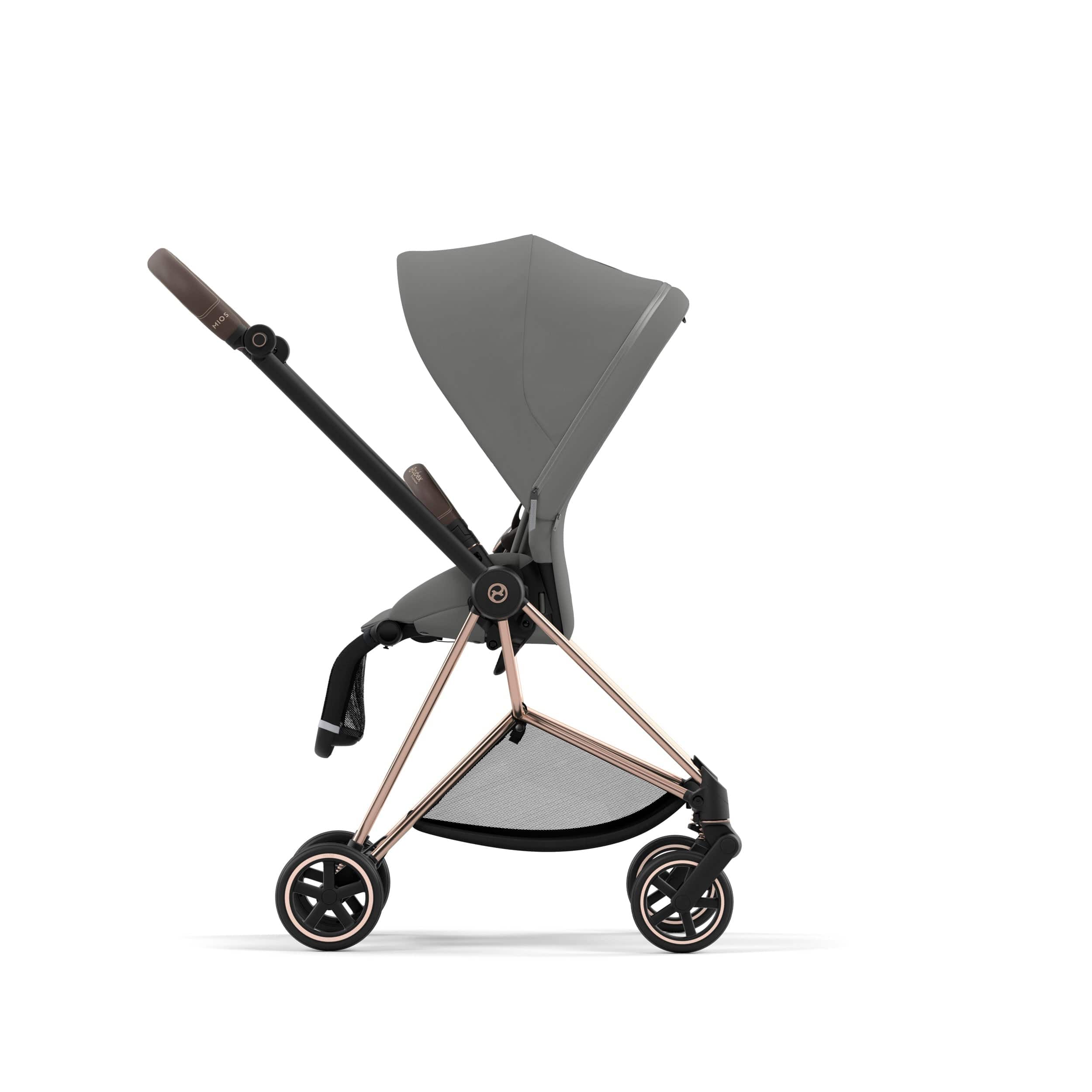 Cybex Mios 3 Complete Stroller - Rose Gold & Brown Luxury Baby Stroller with Reversible Seat | Perfect for Urban Travel, Shopping & Family Outings