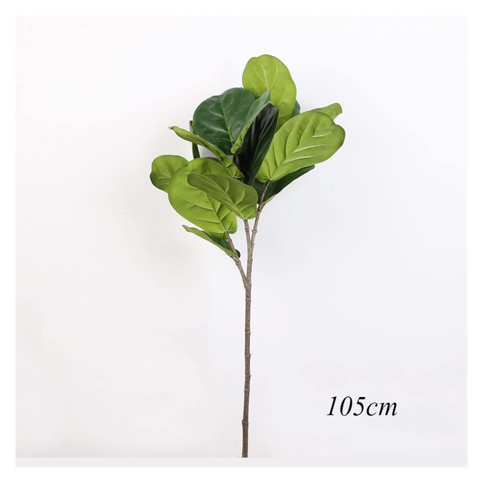 55-122cm Large Artificial Banyan Branch with Real Touch - Tropical Faux Plant for Home, Garden & Office Decor | 105cm 3 Forks (SENTIM Your Heart) - Perfect for Living Room, Patio, or Workspace Decorations