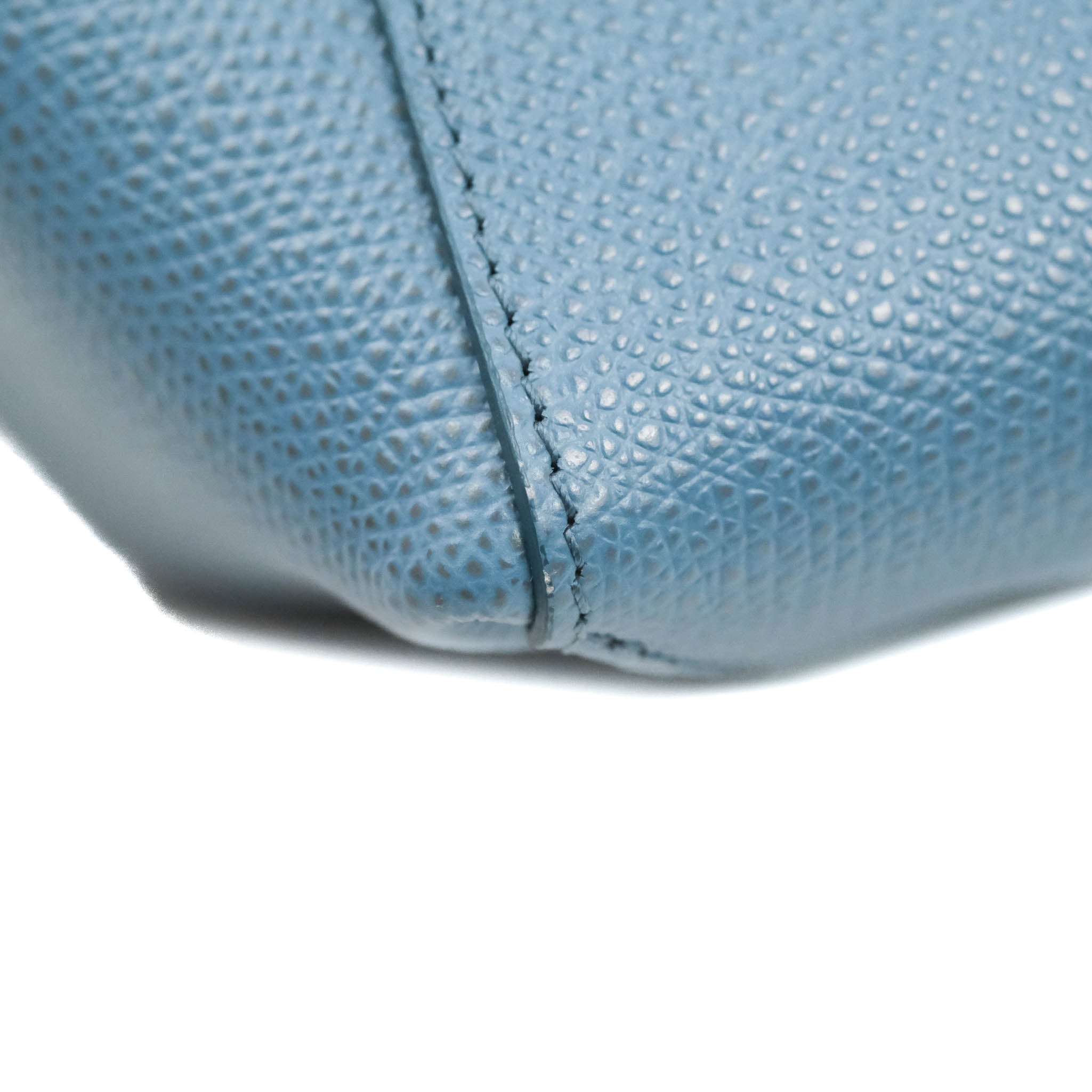 Celine Small Vertical Cabas Tote Bag in Blue Grained Calfskin Leather with Silver Hardware - Perfect for Work, Travel & Everyday Use