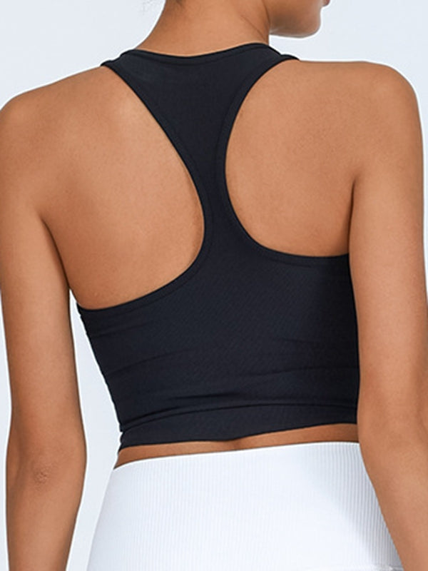 ZASUWA Women's Sexy U Neck Backless Tank Top - Perfect for Summer, Beach, and Night Out