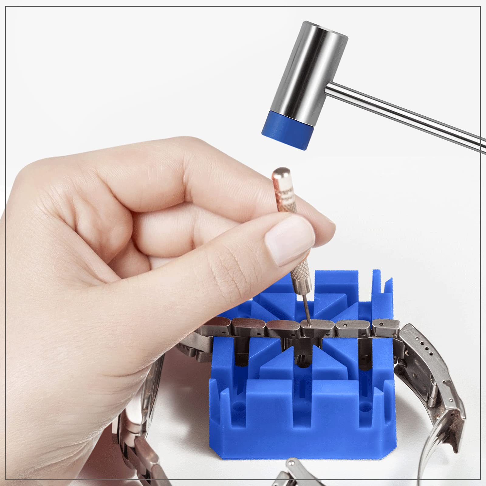 Professional 120-Piece Watch Repair Kit - Includes Watch Battery Replacement Tools & Watch Strap Removal Tools - Perfect for DIY Watch Repair, Jewelry Maintenance & Watchmaker Projects