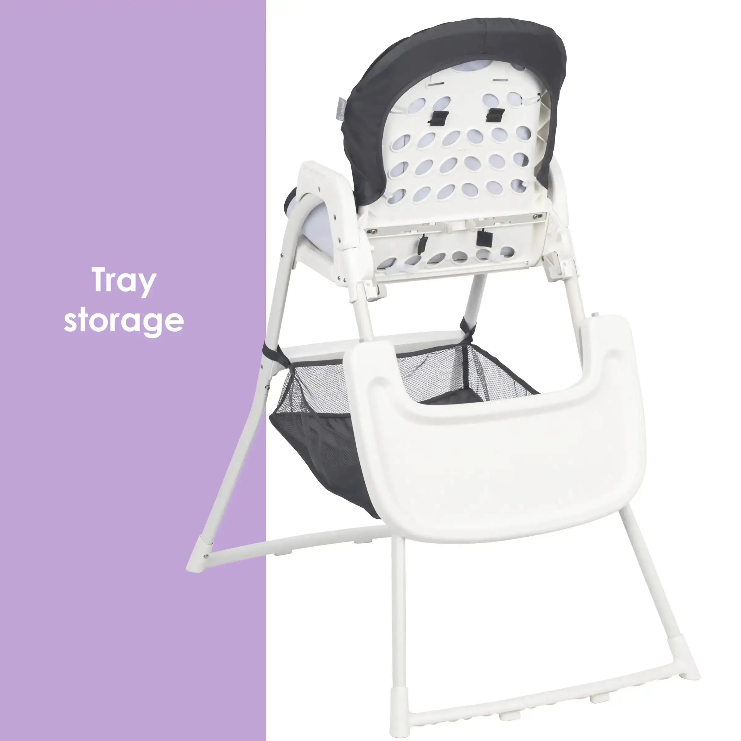 Portable Flat Fold High Chair for Babies & Toddlers - Lightweight, Space-Saving Baby Dining Chair for Home, Restaurant & Travel Use