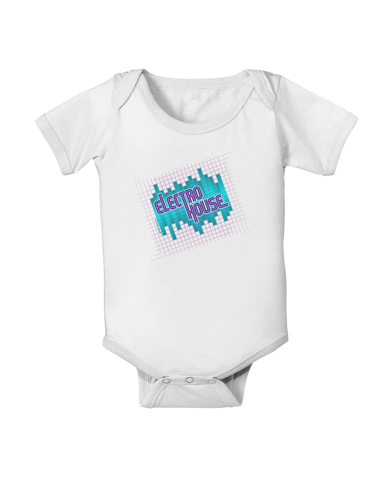 Electro House Equalizer Baby Romper Bodysuit - Music Festival Outfit for Infants & Toddlers - Soft Cotton Onesie for DJs & EDM Fans
