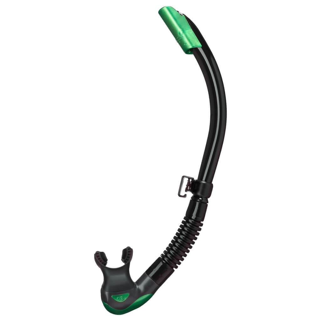 TUSA Platina Hyperdry II Snorkel - Dry Top Snorkeling Gear for Adults & Kids - Comfortable Anti-Water Design for Ocean Swimming, Snorkel Set for Beach Vacation & Underwater Exploration