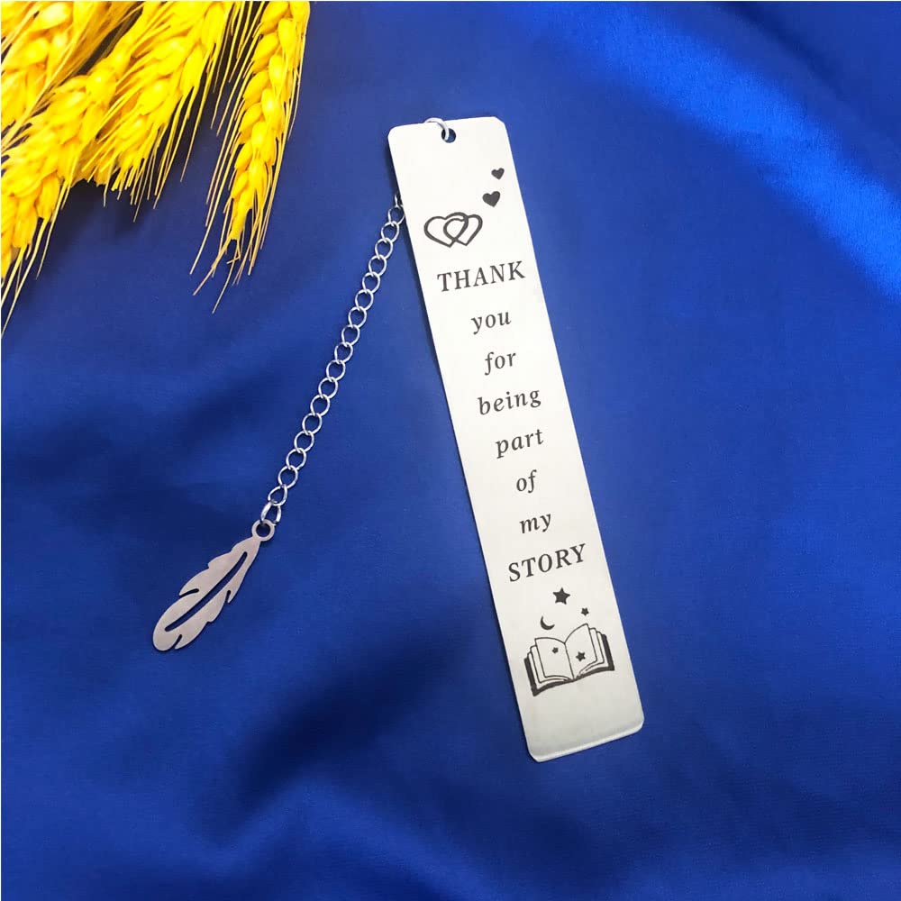 Personalized Metal Bookmarks for Women - Unique Birthday, Christmas & Retirement Gifts for Book Lovers, Students & Teachers - Thank You for Being... Thoughtful Page Markers & Stocking Stuffers for Friends - Perfect for Reading, Book Clubs & Gift-Giving Occasions