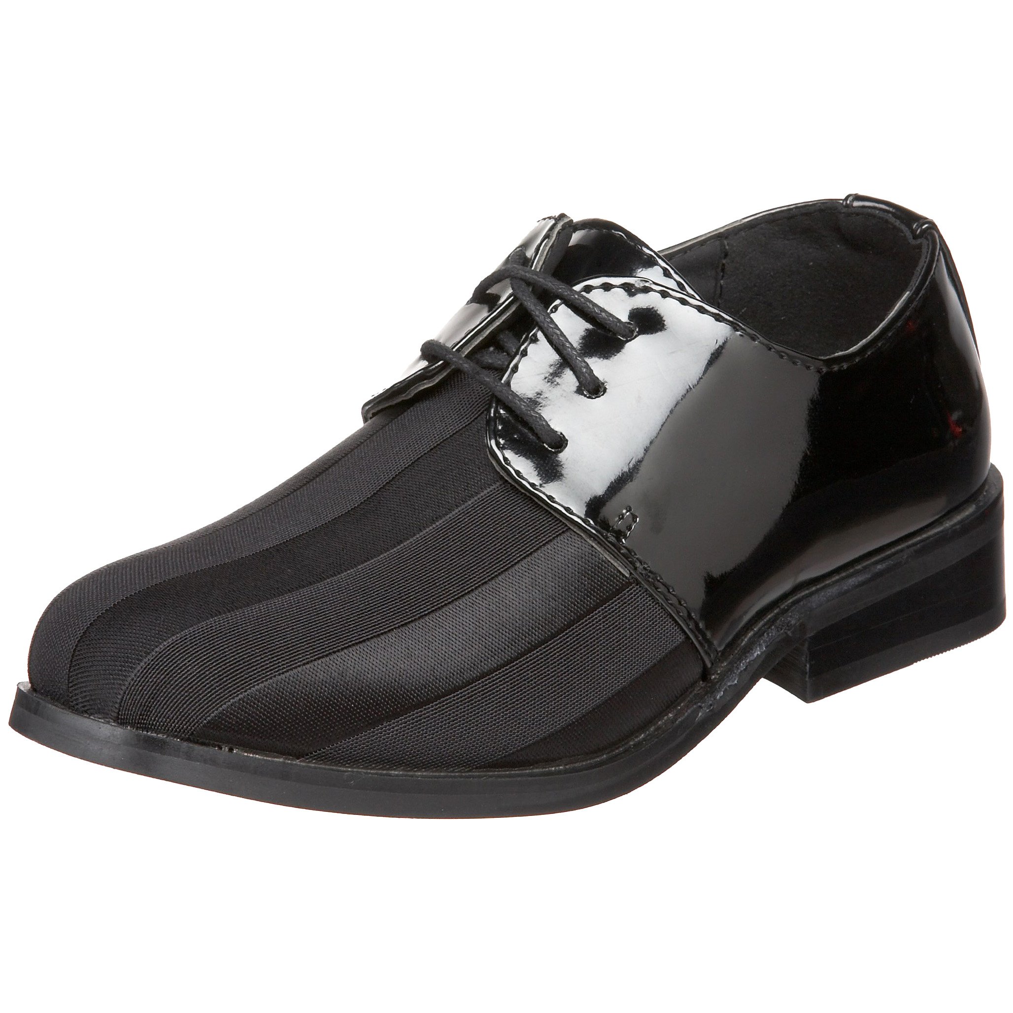 Joseph Allen 18015 Toddler Dress Shoes - Classic Black Leather Oxford Shoes for Boys & Girls - Perfect for Weddings, Church & Formal Occasions