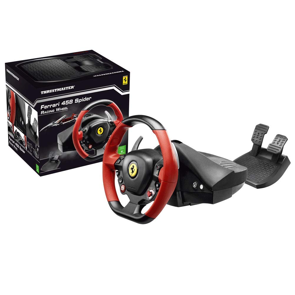 THRUSTMASTER Ferrari 458 Spider Racing Wheel for Xbox Series X/S & Xbox One - Premium Force Feedback Steering Wheel for Realistic Racing Simulation Games