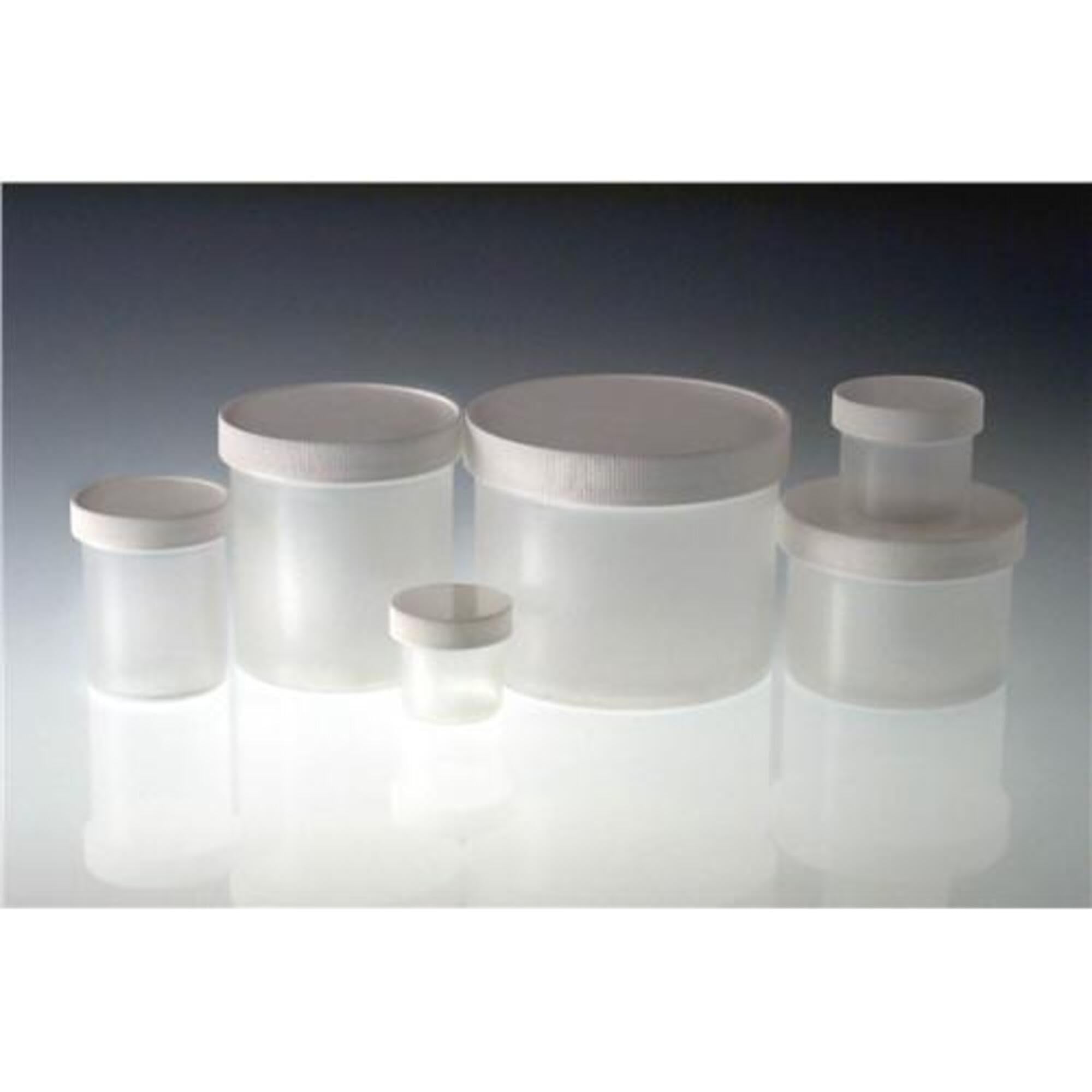 Natural Polypropylene Jar with Black Phenolic Pulp/Aluminum Foil Lined Cap - 8 oz (Pack of 36) | Airtight Food Storage Container for Spices, Herbs & Dry Goods | Ideal for Kitchen, Pantry & Bulk Food Organization
