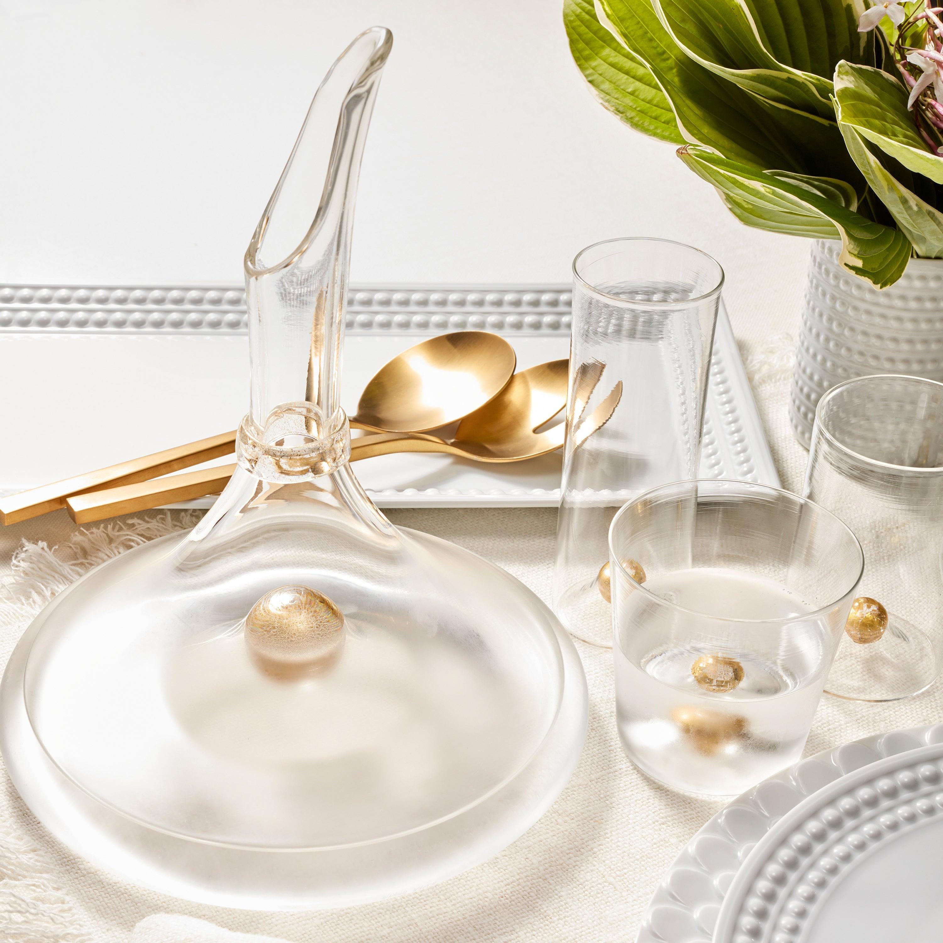 Premium Oro Pitcher - Elegant Glass Water Pitcher with Lid & Spout for Home, Kitchen, and Entertaining | Perfect for Iced Tea, Lemonade, and Party Beverages
