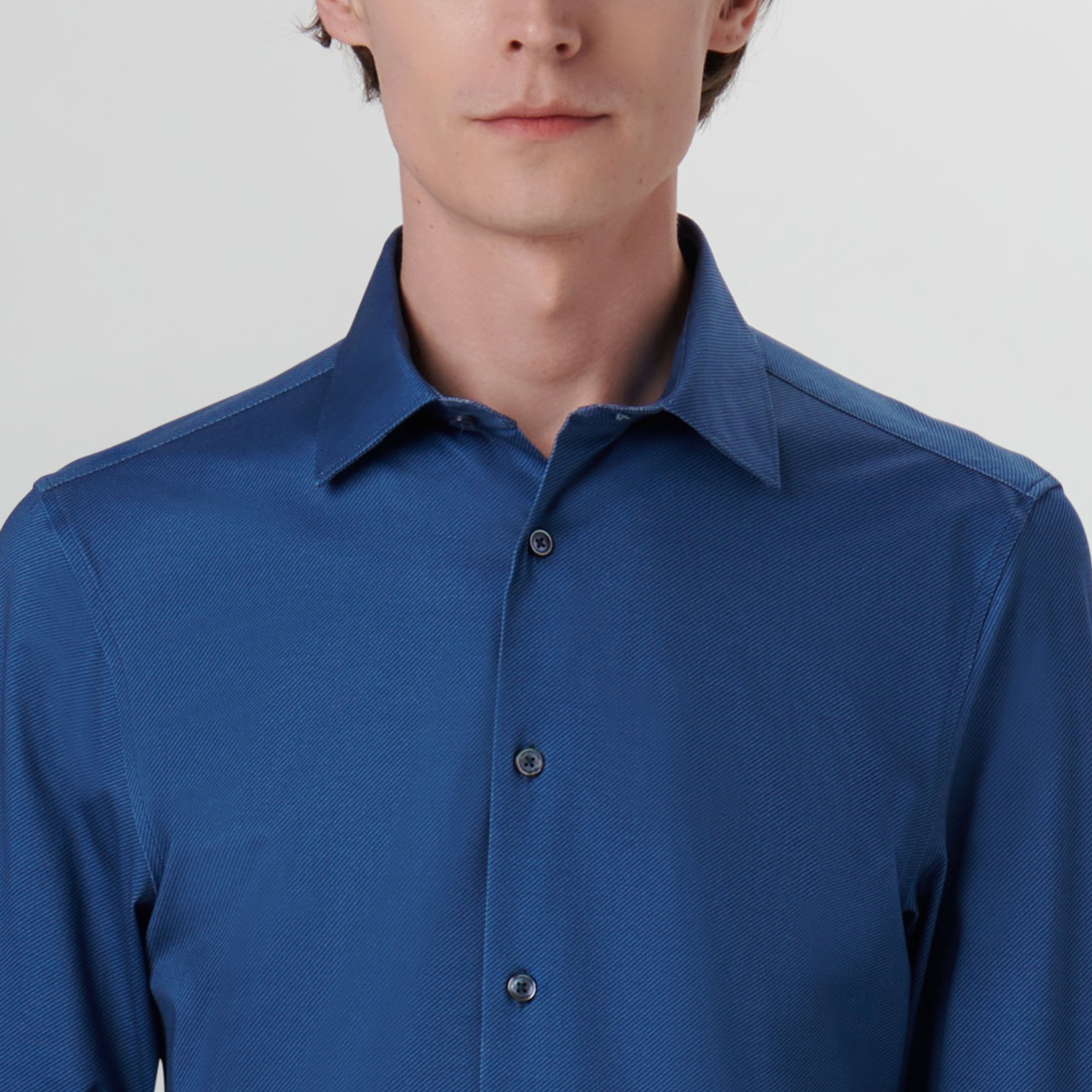 James Diagonal Stripe Cotton Shirt for Men - Soft & Breathable Button Down Casual Shirt - Perfect for Office, Date Night & Weekend Outings