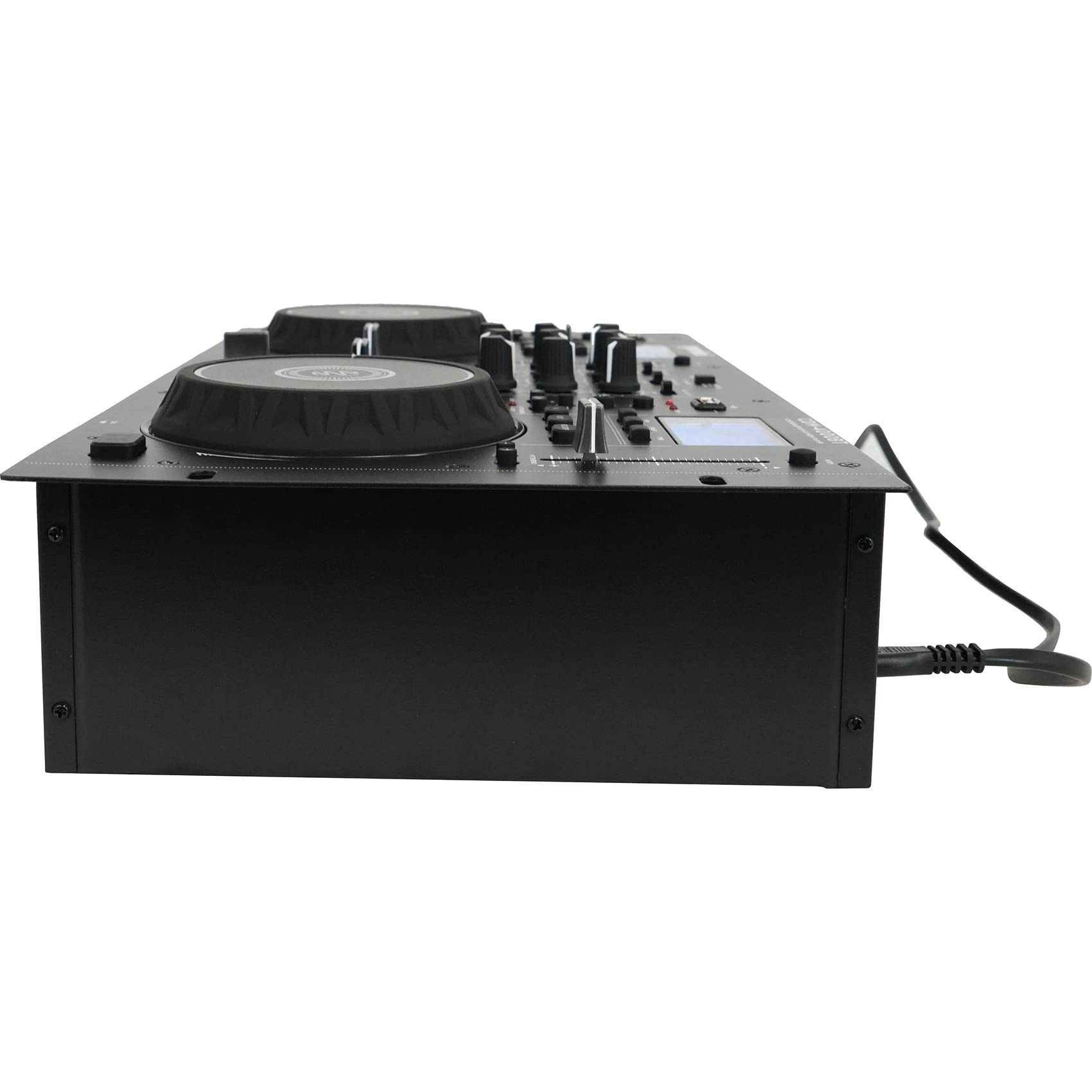 Gemini CDM-4000BT Professional Dual DJ CD/USB Media Player with Bluetooth + Mixer Bundle & Rockville DJ1500 DJ Headphones with Detachable Coil Cable - Complete DJ Setup for Clubs, Parties and Home Studios