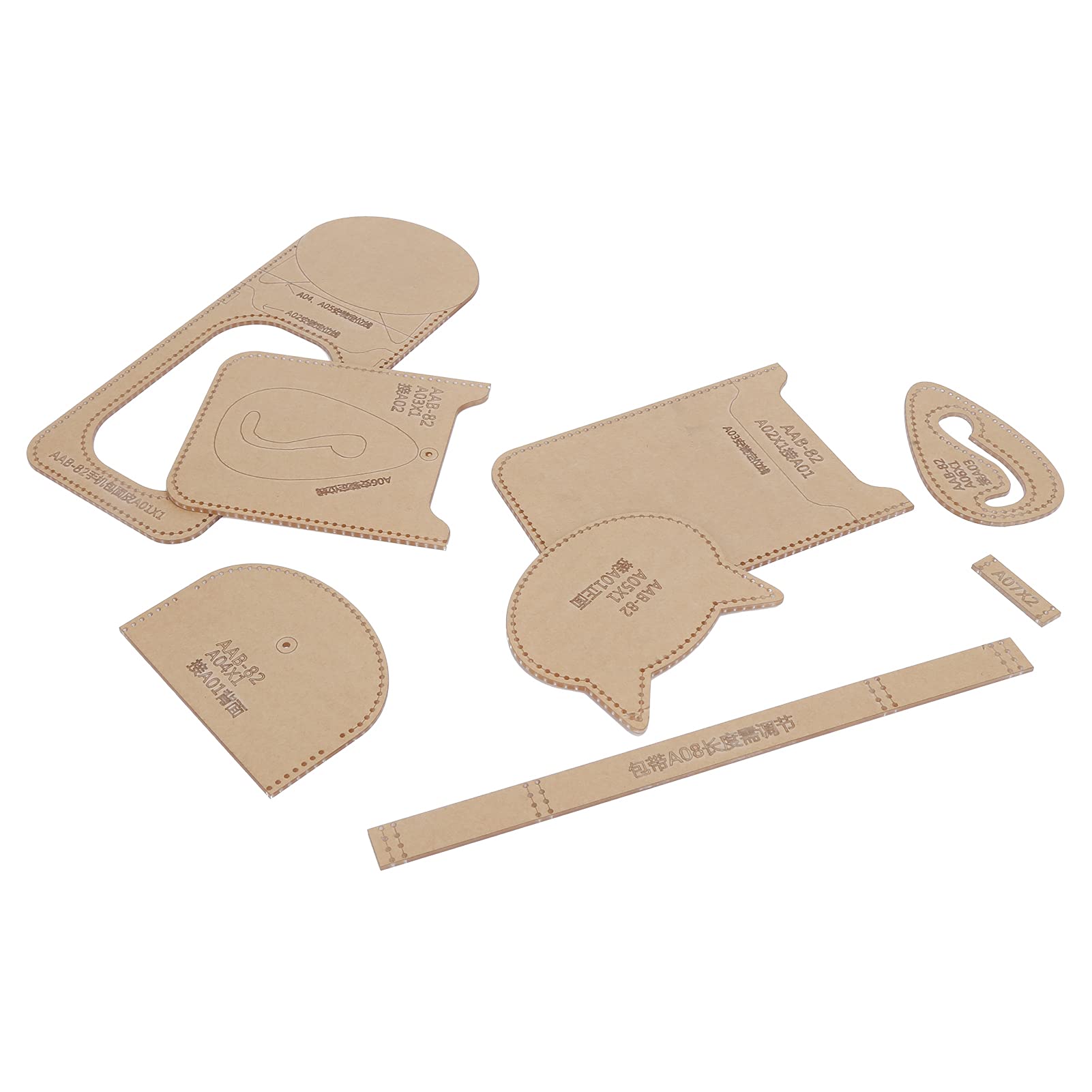 8PCS 4.0 X 5.3 X 0.4in Clear Acrylic Craft Templates - Reusable DIY Pendant Stencils for Jewelry Making, Phone Case Design & Handicraft Projects - Perfect for Scrapbooking, Gift Wrapping & Home Decor