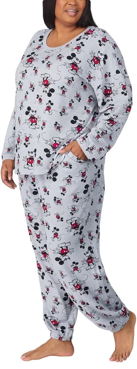 Disney Women's 2-Piece Cozy Pajama Set - Soft Sleepwear for Women & Girls - Perfect for Bedtime, Lounging & Movie Nights