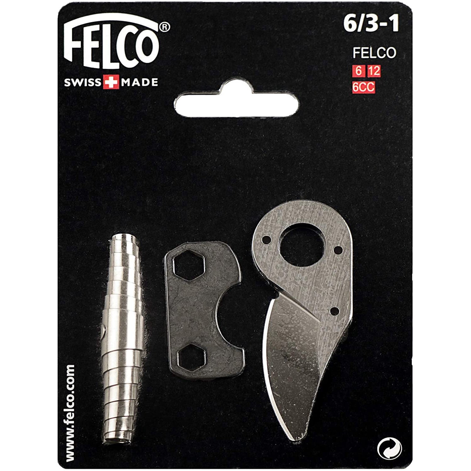 Felco F6/3 1 Replacement Kit for Hand Pruners - Spare Blade, Spring & Adjustment Key | Compatible with Felco 2, 6 & 7 Models | Durable Gardening Tools for Pruning, Trimming & Shaping Plants | Perfect for Professional Gardeners & Landscapers