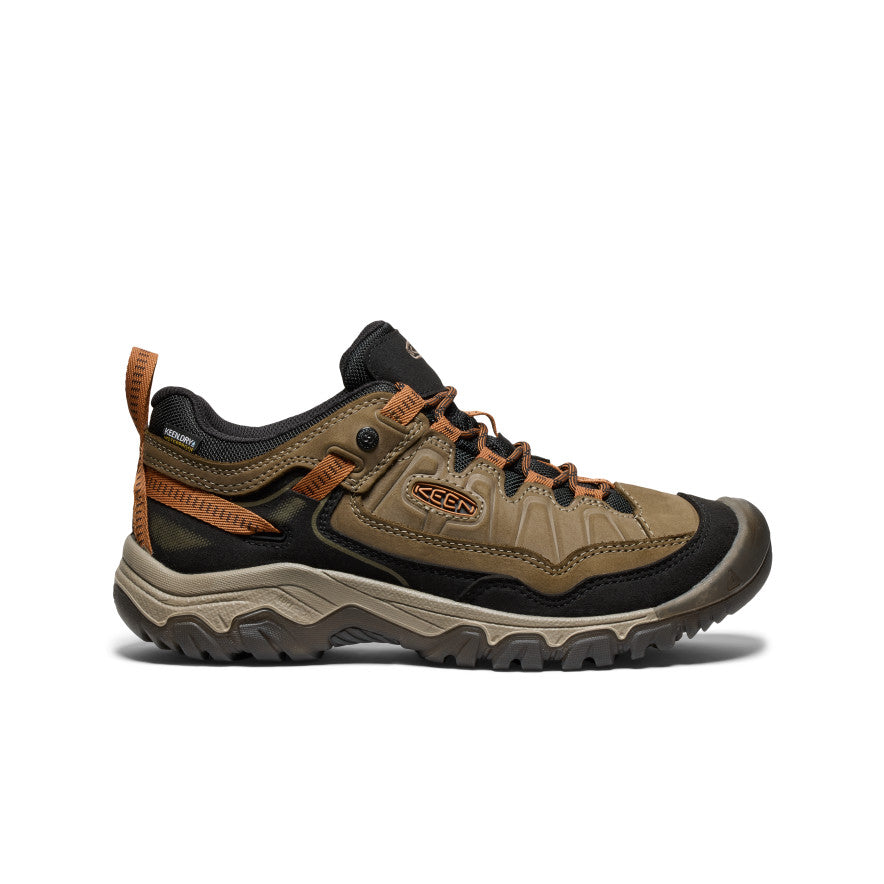 Men's Targhee IV Wide Waterproof Hiking Shoes - Comfortable Outdoor Trekking Boots for Men | Sea Turtle/Roasted Pecan | Perfect for Mountain Trails, Camping & Backpacking Adventures
