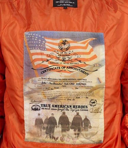 Top Gun® MA-1 Bomber Jacket for Men - Classic Military Flight Jacket with Water-Resistant Nylon - Perfect for Casual Wear, Outdoor Adventures & Aviation Enthusiasts
