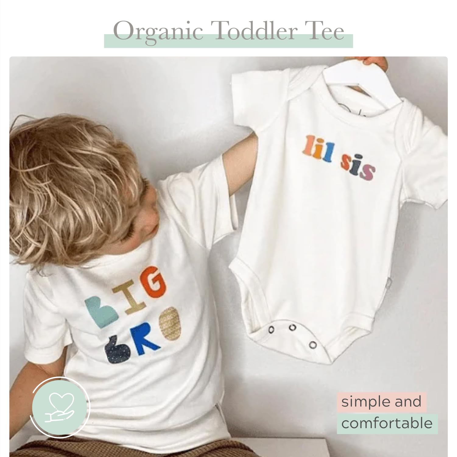Organic Cotton Graphic Toddler Tees for Boys & Girls 12M-4T | Soft & Comfortable Baby Shirts | Multiple Cute Designs | Perfect for Playdates, Daycare & Casual Outings
