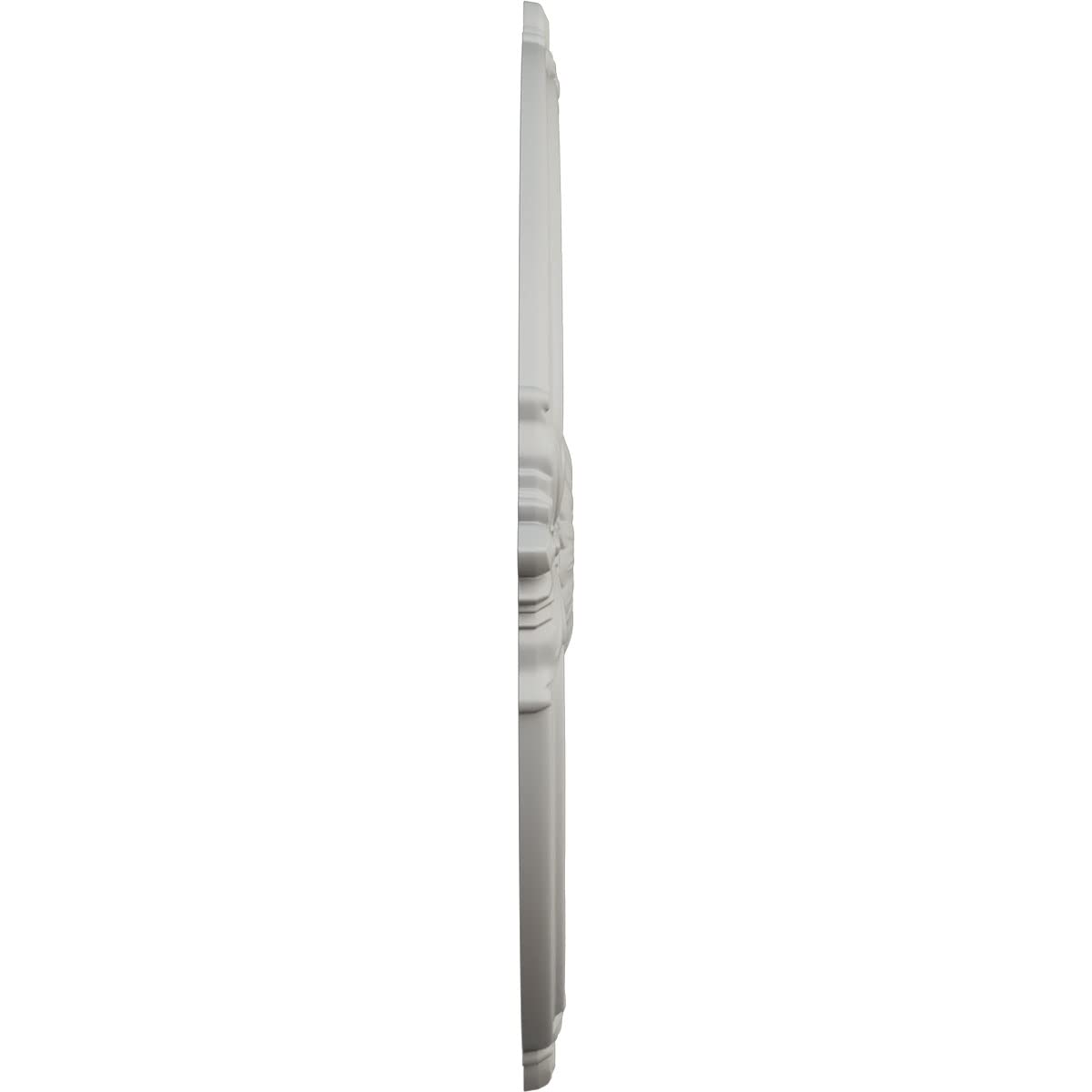 Ekena Millwork CM30ATPCF 30-Inch Attica Acanthus Leaf Ceiling Medallion - Hand-Painted Cream Finish, Fits 3.25