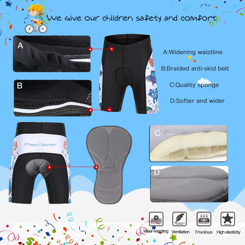 **Kids Cycling Jersey Set for Girls - Breathable Short Sleeve Top with 3D Padded Shorts - Perfect for Outdoor Biking & Sports Activities**