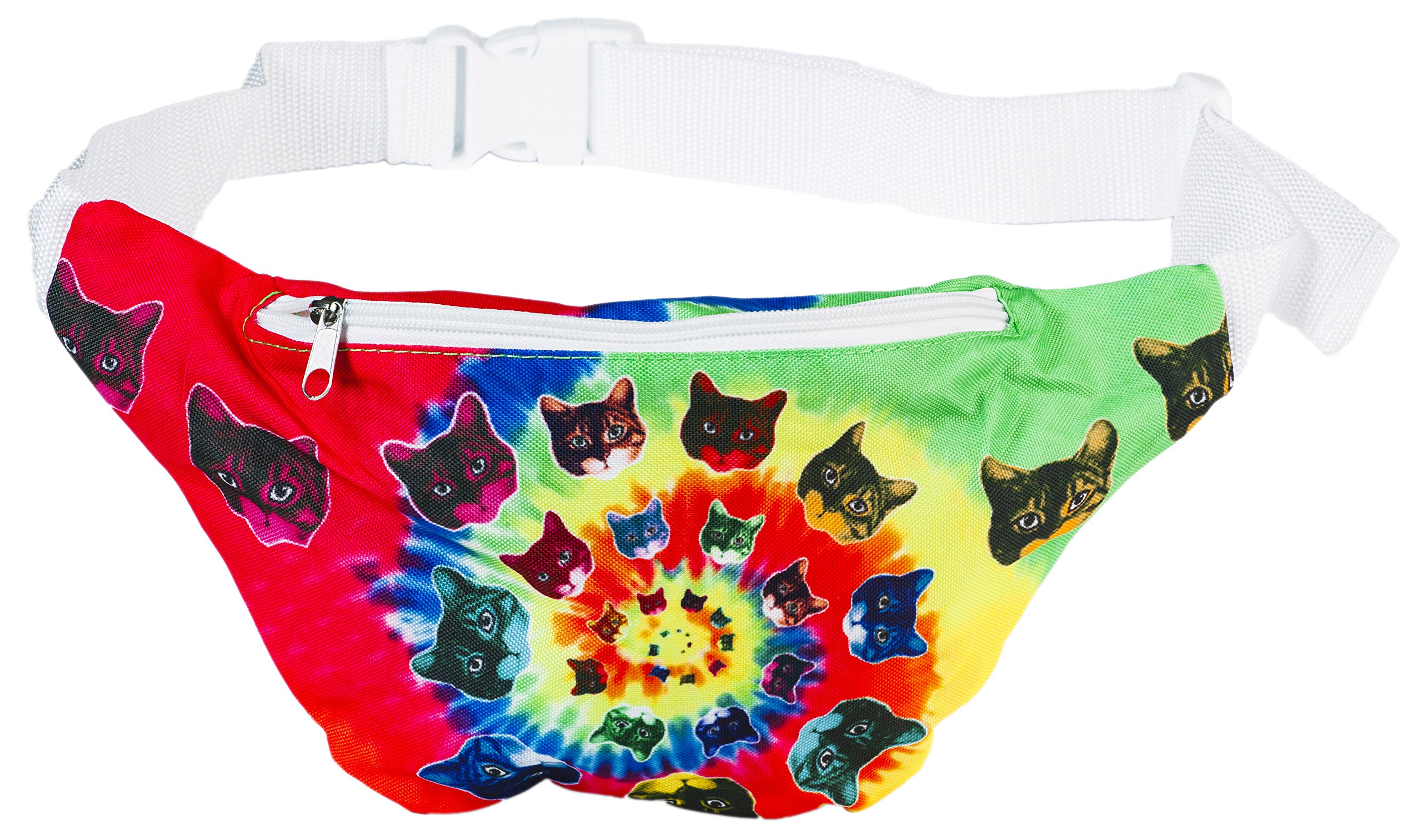 Funny 3D Cat Fanny Pack for Women & Men - Cute Cat Lover Waist Bag for Hiking, Travel & Festivals