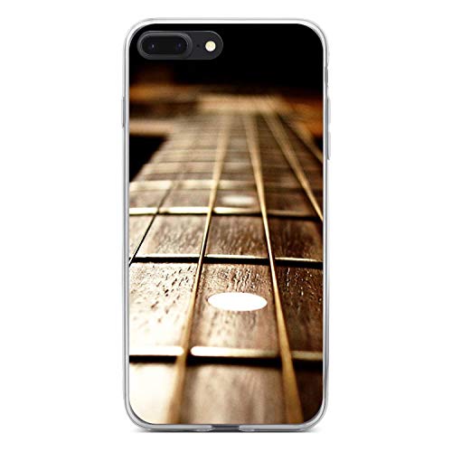 Guitar Strings Neck On Clear Case