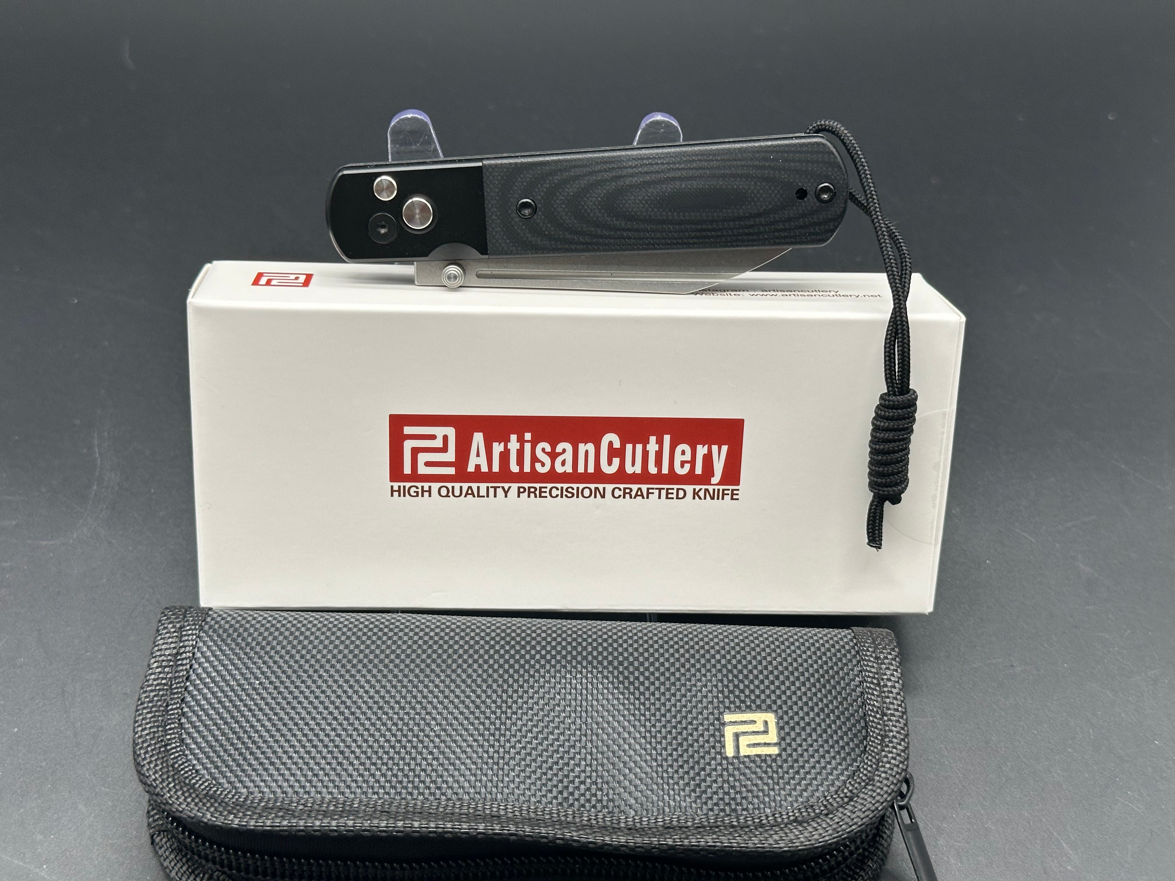 ARTISAN CUTLERY HOLM 1875P Folding Knife - Premium AR RPM9 Steel Blade & G10 Handle - Perfect for Camping, Hunting, and Outdoor Survival