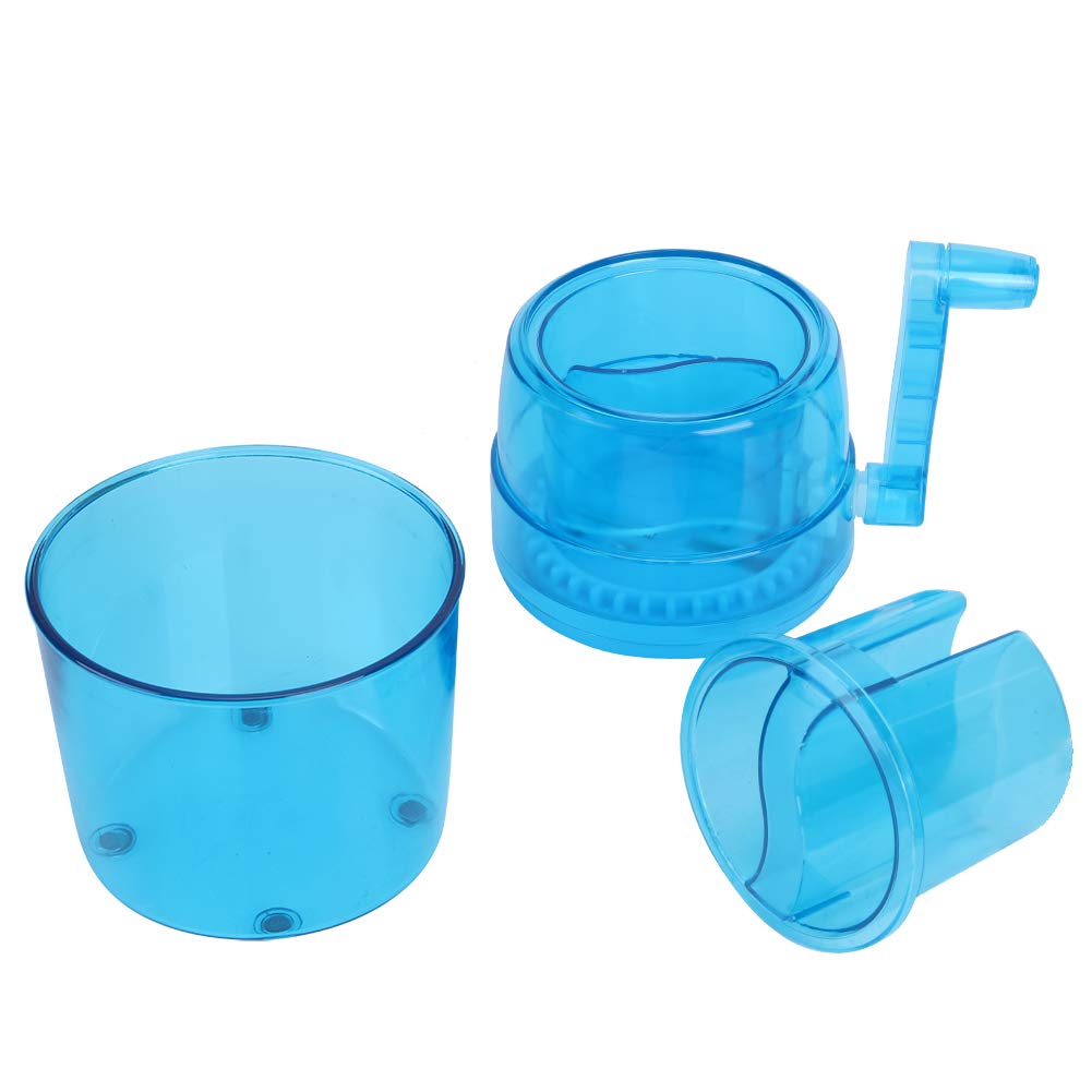 Portable Manual Shaved Ice Maker Machine - Household Snow Cone Maker for Kids & Adults - Perfect for Frozen Cocktails, Margaritas, Summer Parties & Backyard BBQs