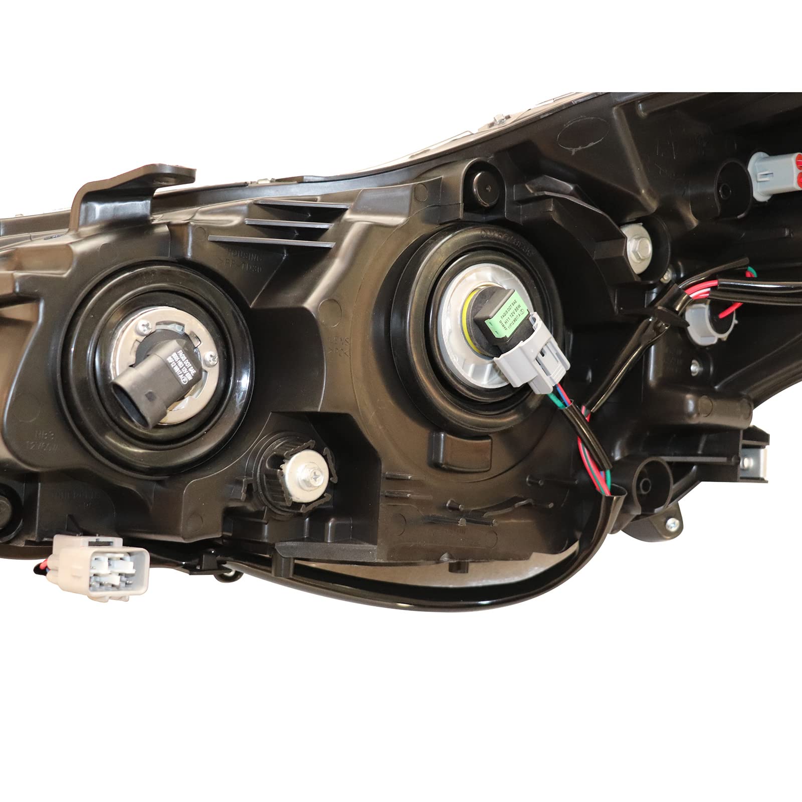 2012-2014 Subaru Impreza & XV Crosstrek Right Passenger Side Headlight Assembly - Halogen Black Housing Headlamp Replacement for Improved Night Driving Safety
