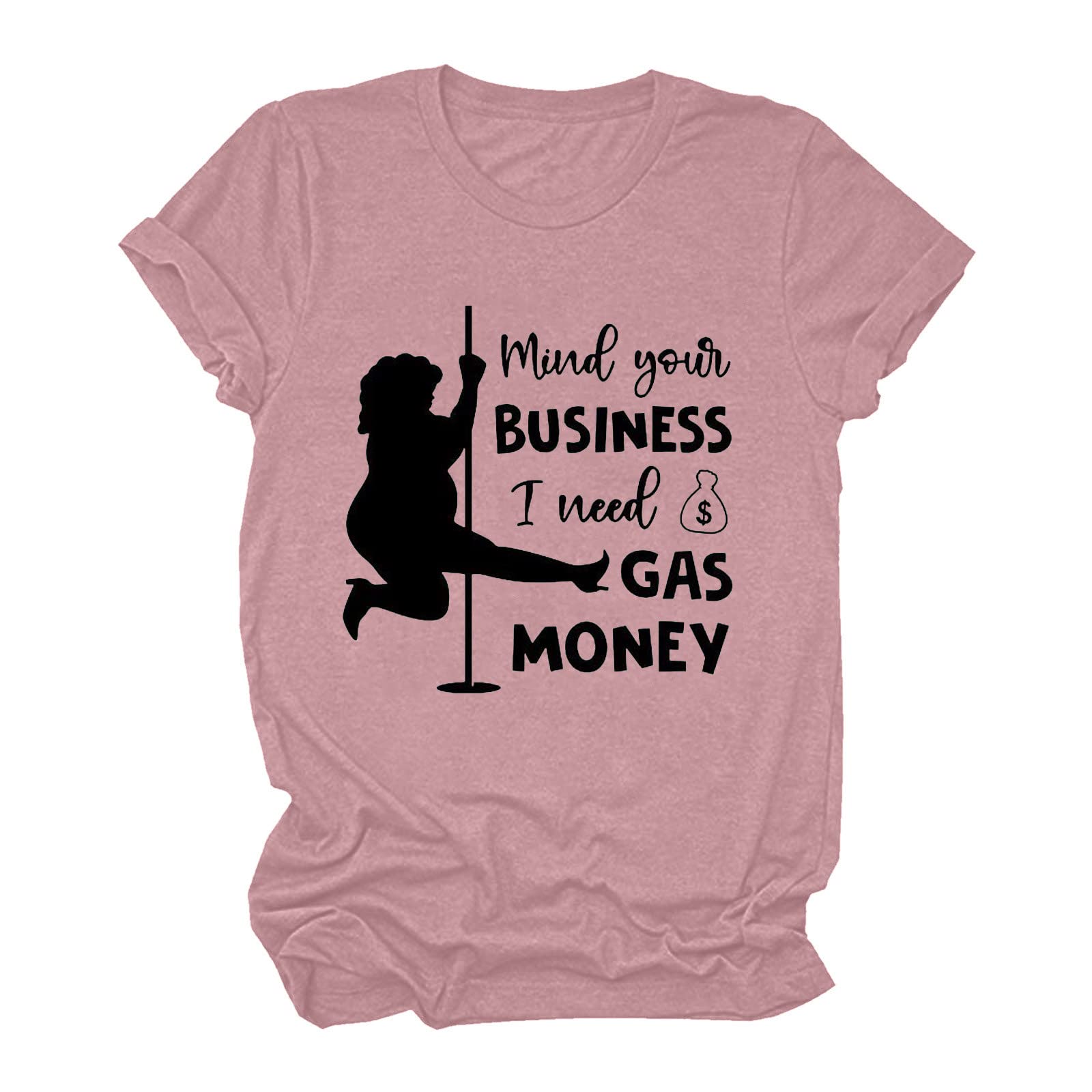 DGTVVR Women's Cotton T-Shirts - Soft Casual Short Sleeve Round Neck Printed Blouse Top for Fall | Perfect for Daily Wear, Weekend Outfits & Layering in Autumn