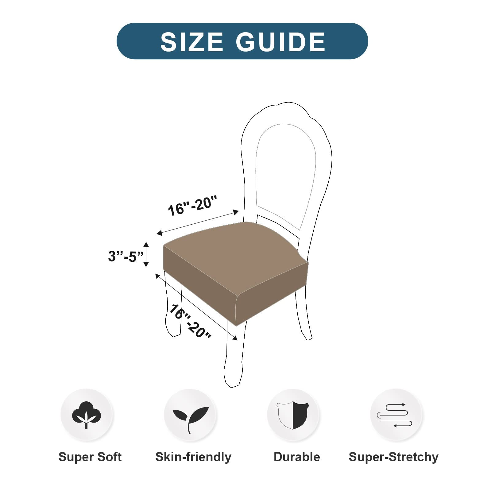 **Waterproof Chair Covers for Dining Room - Genina Washable Seat Slipcovers for Kitchen, Office, and Outdoor Use**    (Note: This optimized title includes keywords like 